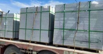 长春 芝麻白花岗岩地铺石装车日常