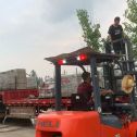 长春 黄金麻冰裂纹，地铺石装车