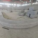 长春 芝麻白异形坐凳，自然面光面弧形加工