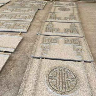 长春 白麻花岗岩外墙立面雕刻板