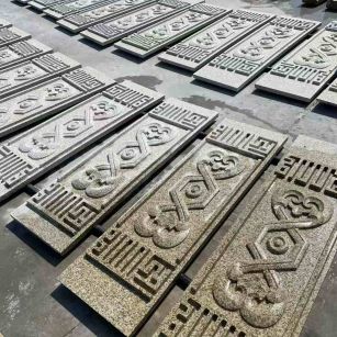 长春 黄金麻花岗岩外墙雕刻板