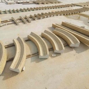 长春 黄金麻花岗岩别墅线条