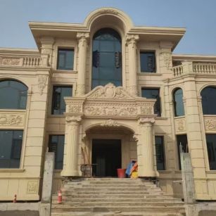 长春 黄金麻花岗岩别墅外墙干挂