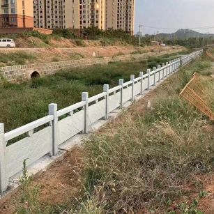 长春 白麻河道栏杆效果展示图