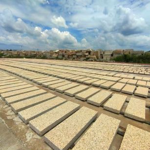 长春 黄金麻荔枝面花岗岩石材地铺石防护中