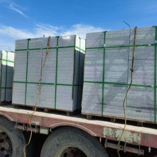 长春 芝麻白花岗岩地铺石装车日常