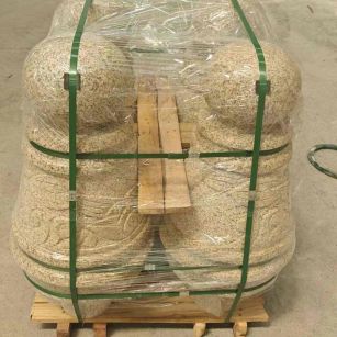 长春 黄金麻异形定制雕花——棒棒糖挡车柱