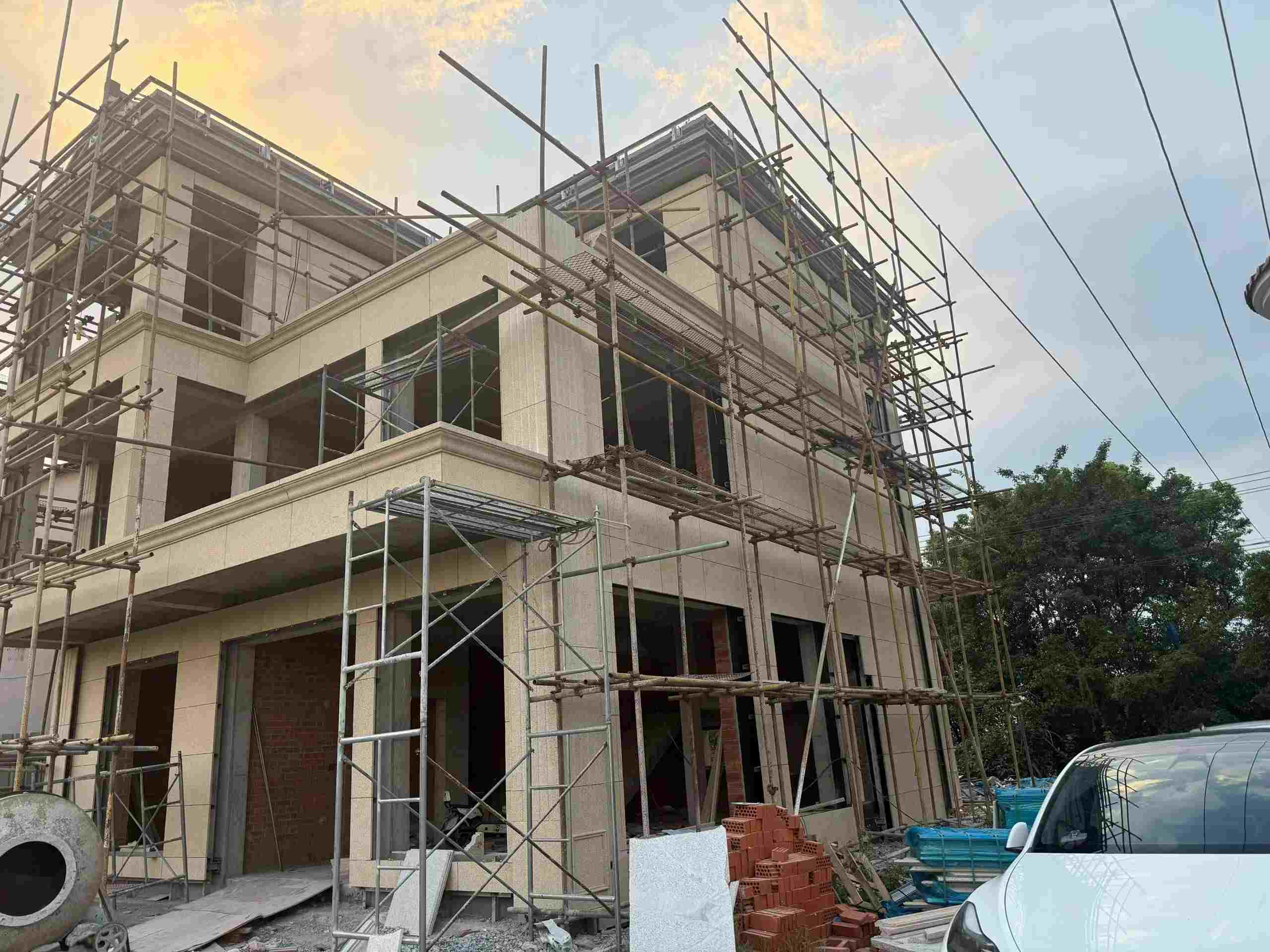 长春 黄金麻荔枝面花岗岩外墙干挂