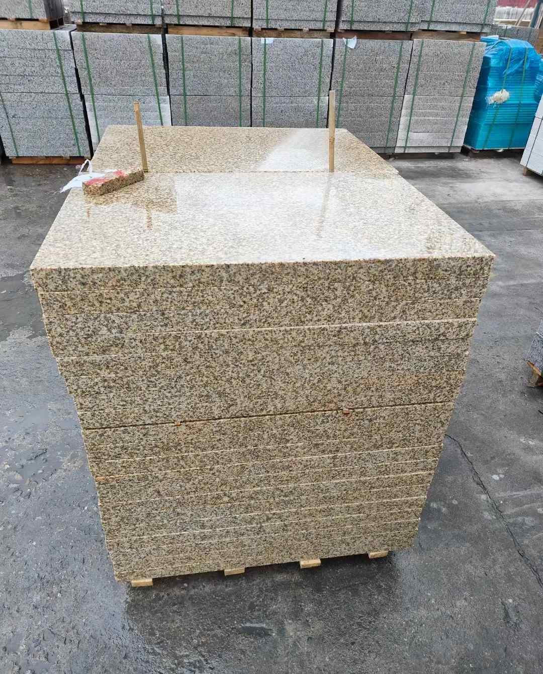 长春 湖北黄金麻花岗岩石材荔枝面外墙石材