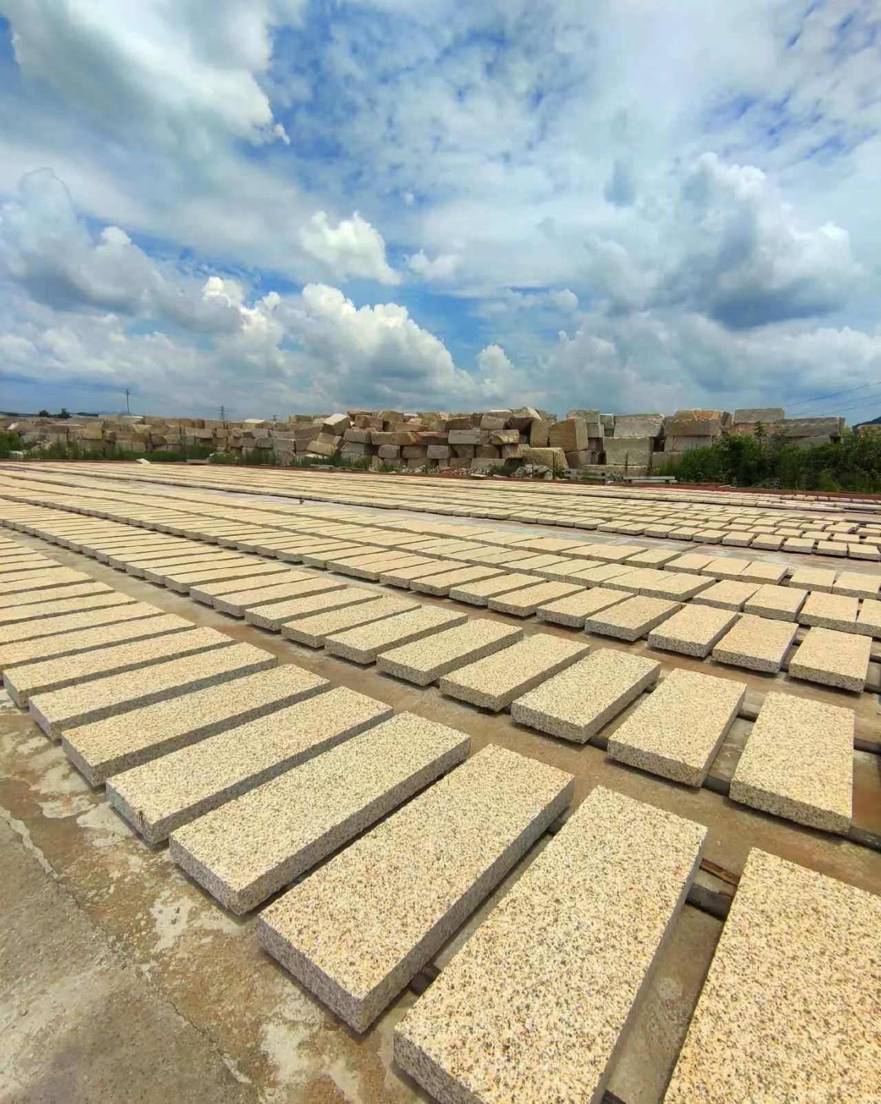 长春 黄金麻花岗岩荔枝面地铺石防护中