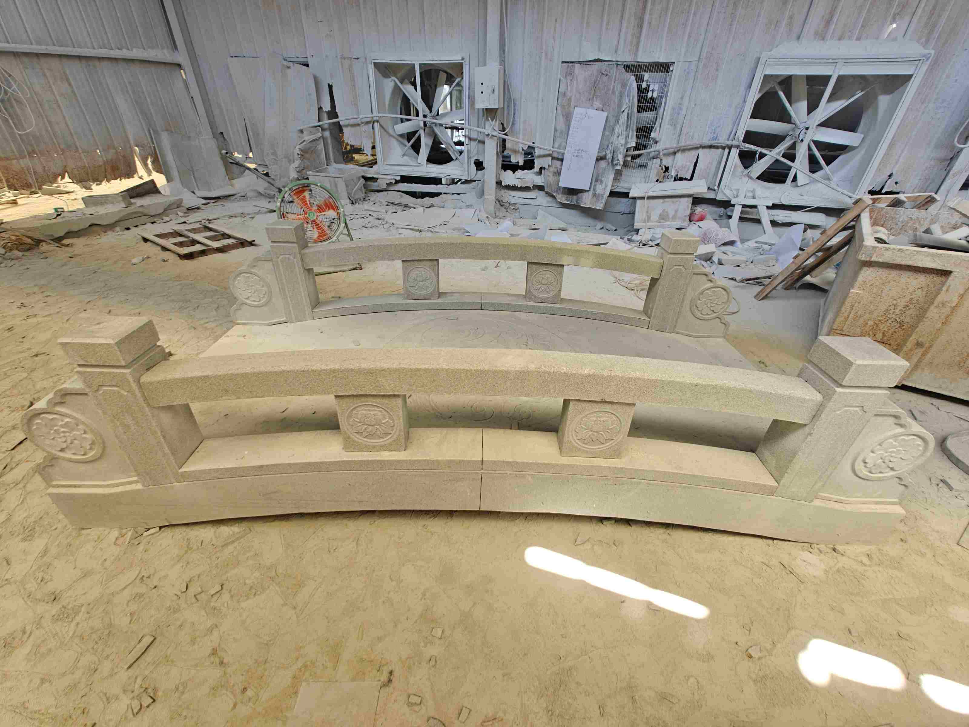 长春 芝麻灰花岗岩异形加工-拱桥，石桥