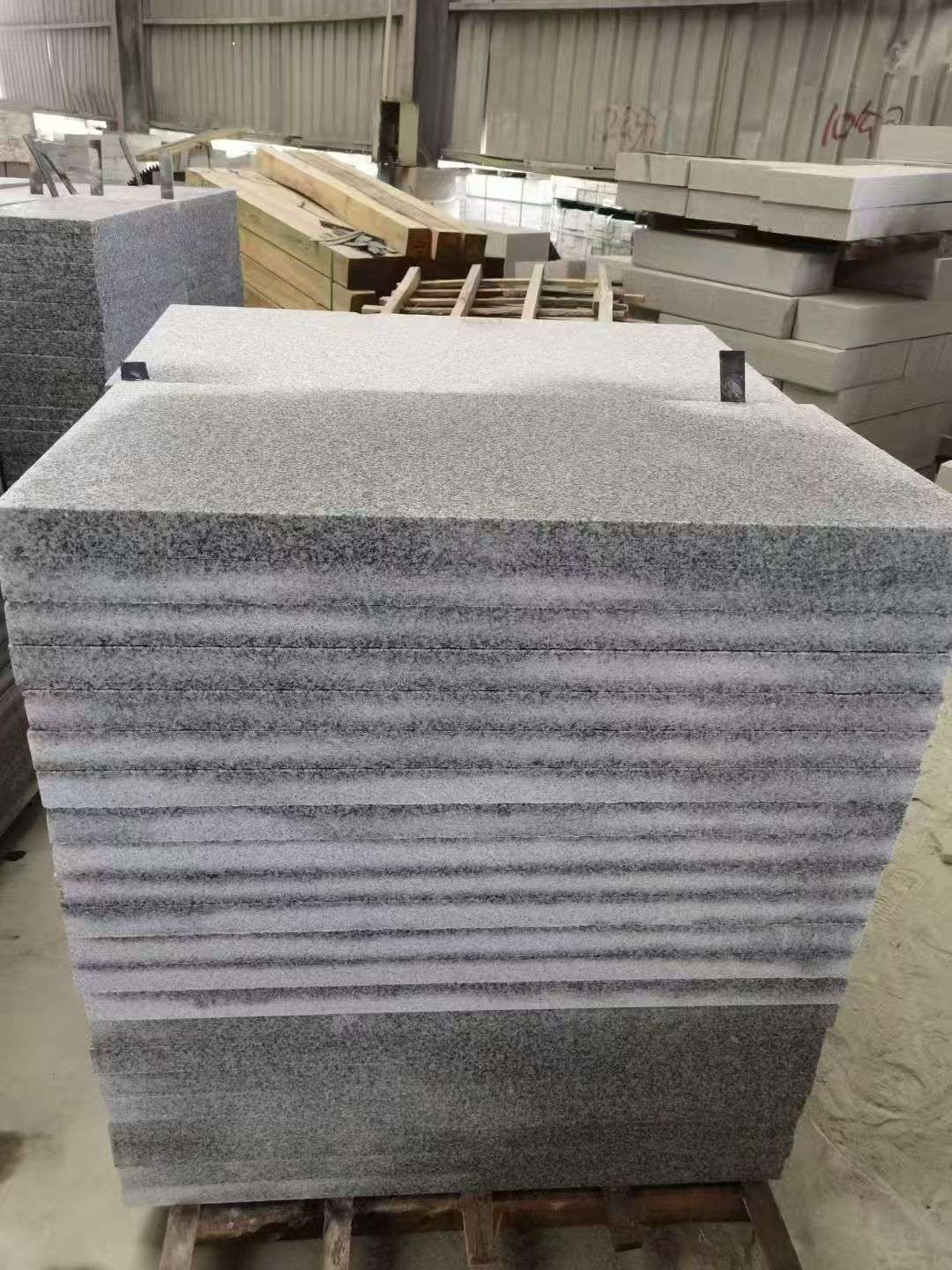 长春 芝麻白5公分火烧地铺成品，900*400，规格可定制