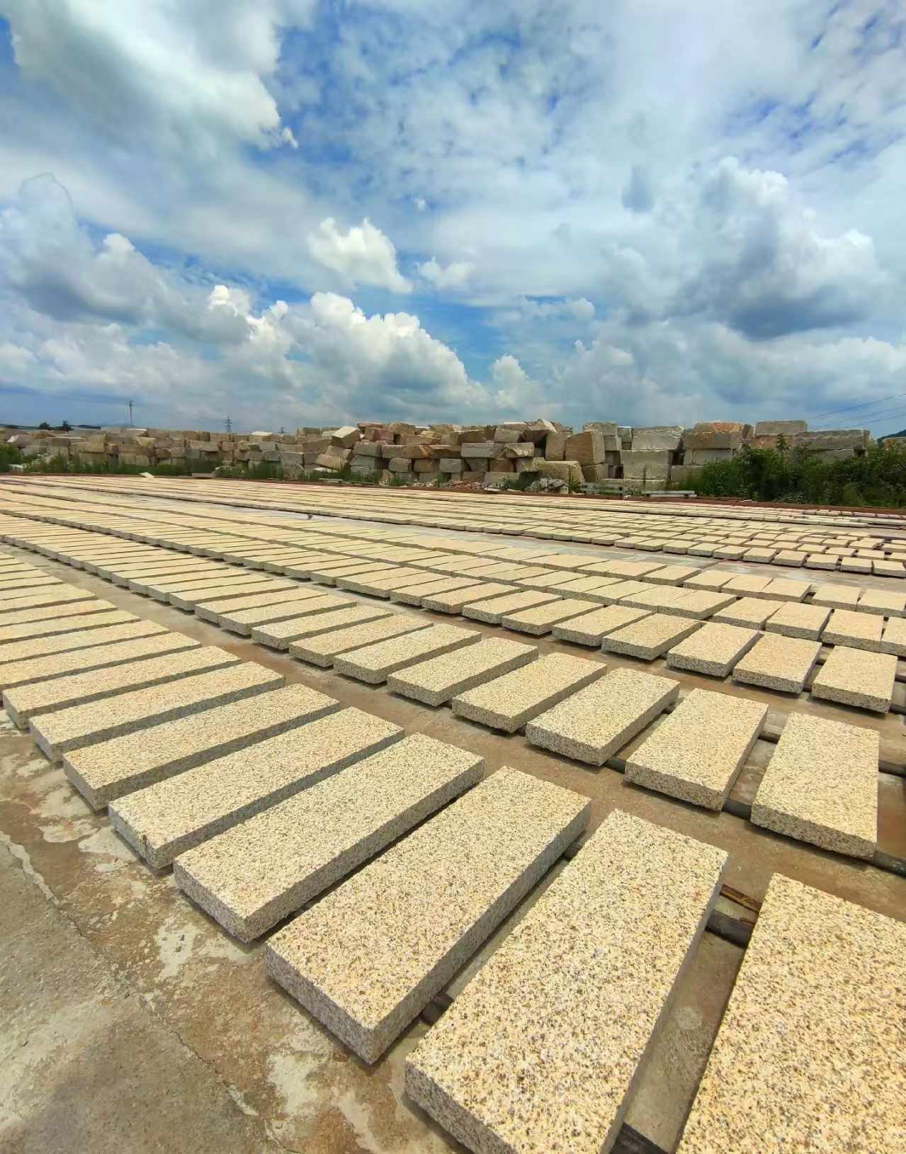 长春 黄金麻荔枝面花岗岩石材地铺石防护中
